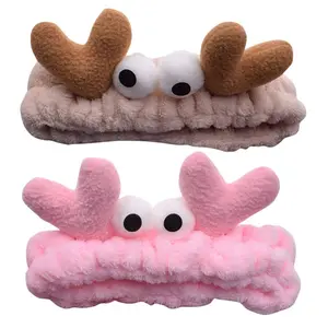 Women's Crab Headband, Soft Headband, Shower Hair Band, Makeup Face Washing Headband, Spa Hair Accessory, Skincare Headband for Beauty Routine