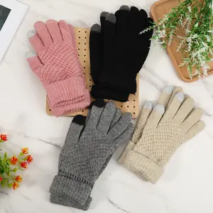 4 Pairs Women's Winter Touch Screen Gloves – Warm Comfortable Lining, Elastic Cuff, Sensitive Fingertips for Texting, Driving, Running & Outdoor Cold Weather