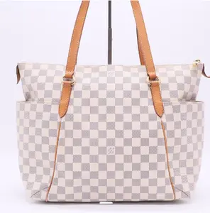 Pre-owned Louis Vuitton Canvas Shoulder Bags Damier Azur Totally PM