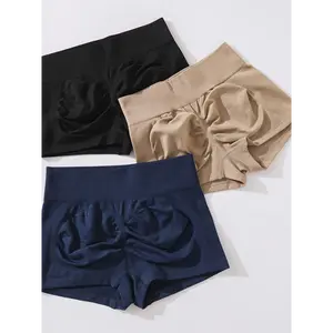 3-Pack Seamless Peach Lift High-Waisted Fitness Shorts For Women, Tummy Control, Breathable, Athletic Gym Yoga Workout Sportswear