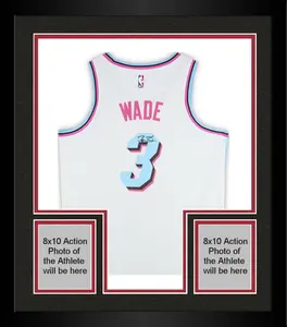 Framed Dwyane Wade Miami Heat Autographed Nike White Miami Vice Swingman Jersey - Fanatics Authentic Certified