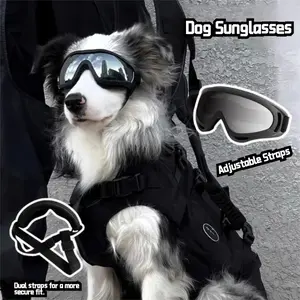 Dog Sunglasses & Goggles - Windproof UV Protection for Small Breeds like Teddy, Frenchie & Corgi