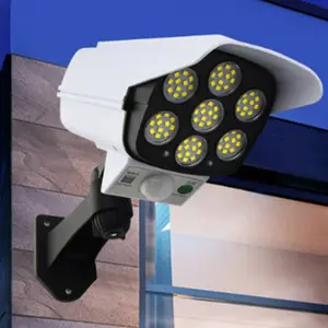 Solar Street Light LED Faux Camera Light Outdoor Sensor Light Faux Monitor Strong Light Anti-theft Night Doorway Lighting