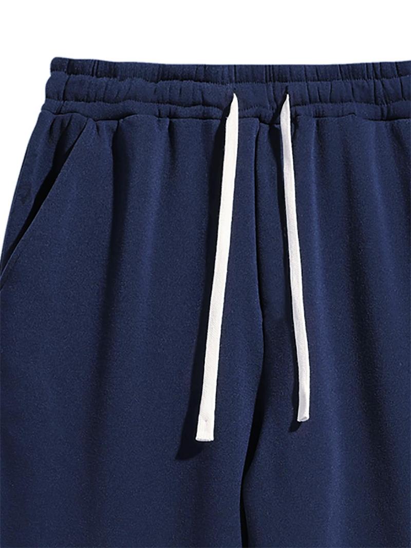 2-Piece Men's Solid Fashion Sweatpants, Versatile Year-Round Wear, Ideal for Autumn and Winter 2-Piece Men's Solid Fashion Sweatpants, Versatile Year-Round Wear, Ideal for Autumn and Winter