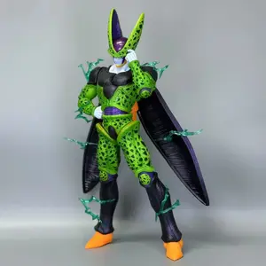 Dragon Ball Z – Perfect Cell Taunt Pose Green Spark Ver. Large Scale Statue Anime PVC Figurine Collectible Figure Display
