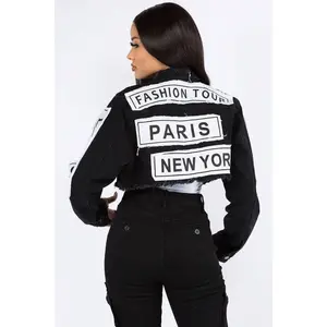 Tour Patch Black Jean Jacket
