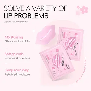 Sakura Patch Lip Mask 6g, Night Repair Moisturizing, Reduces Lip Lines, Improves Dryness, Soothes and Softens Lips