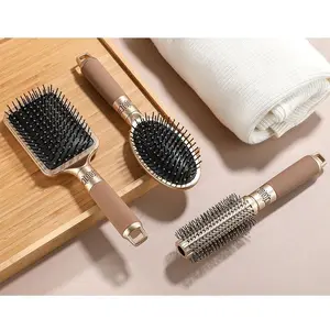 3 Pcs Airbag Massage Comb Detangling Nylon Pins Massage Paddle Brush Cushion Hair Combs Inner Button Hair Styling Comb for Men and Women Beauty & Personal Care