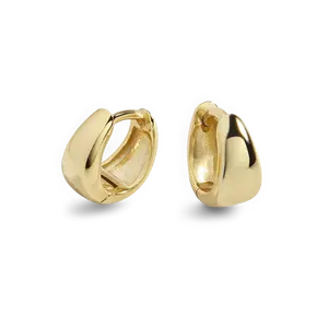 Teardrop Huggie Hoop Earrings