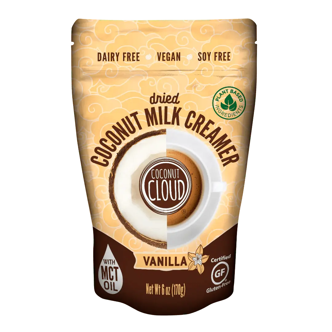 COCONUT CLOUD: Vanilla Coconut Milk Creamer - Dairy-Free, Vegan, Gluten Free, Non-GMO, Shelf Stable, Made from Coconut Powdered Milk
