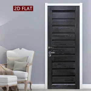 Wood Grain Door Sticker, 2 Counts Modern Minimalist Door Decal, Easy Apply Peel & Stick Door Decoration, Ideal for Home, Kitchen, Bathroom, Bedroom, Elevator, Ornaments