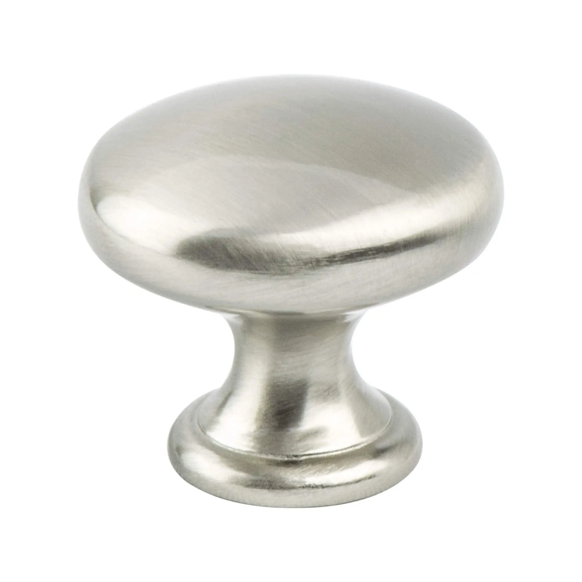 Berenson 9432-4BPN-P Advantage Plus 7 Knob - 31 mm Dia., Brushed Nickel Cabinet Door Handles, Handle Doorknobs for Door Hardware