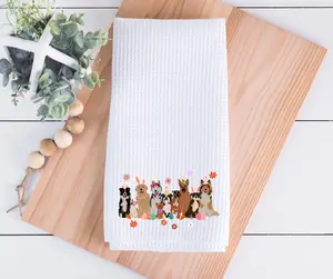 Easter Dogs Kitchen Towel, Cute Easter Home Decor