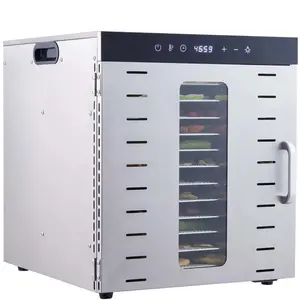 Food Dehydrator Machine, 10 Stainless Steel Trays, 1000W Electric Food Dryer with Digital Adjustable Timer & Temperature for Jerky, Herb, Meat, Beef, Fruit, Dog Treats and Vegetables
