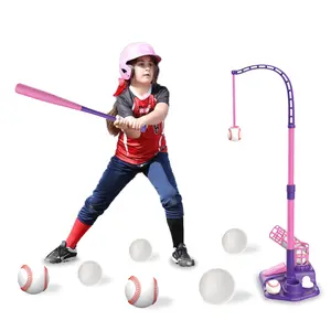 Contixo 3-in-1 Kids T-Ball Set - Adjustable Tee, 6 Balls, Indoor/Outdoor, Ages 3-5