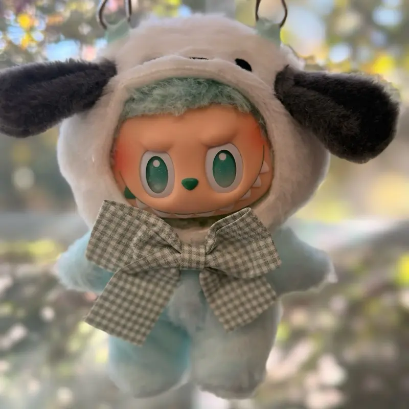 Puppy Onesie for Labubu with straps