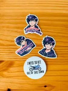 Stardew Valley Sebastian Sticker Pack (Set of 4) | Gamer & Introvert Stickers