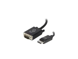 C2G 54331 DisplayPort Male to VGA Male Active Adapter Cable, TAA Compliant, Black (3 Feet, 0.91 Meters)