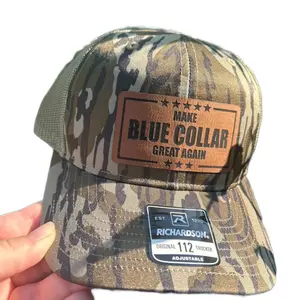 Richardson 112 Bottomland | engraved leather patch Baseball Cap