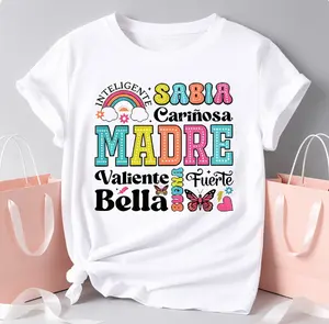 Madre Valiente Fuerte Tee 100 Cotton Spanish Mom Top Latina Mama Summer Gift Soft