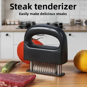 48 Needle Tenderizer Stainless Steel Meat Tenderizer Ring Steak Bone Remover Pork Chop Chicken Breast Marinator Tool Kitchen Utensils Gadget