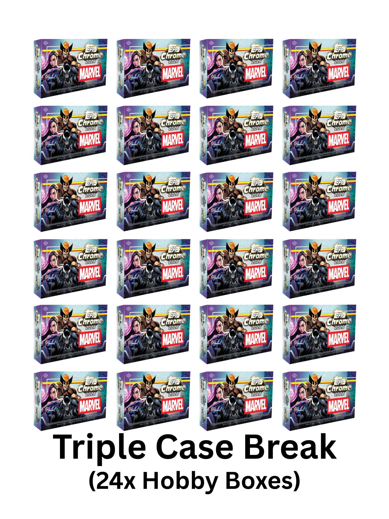 #MC7 2026 Topps Chrome Marvel Comics Hobby Triple Case Break (24x Boxes)