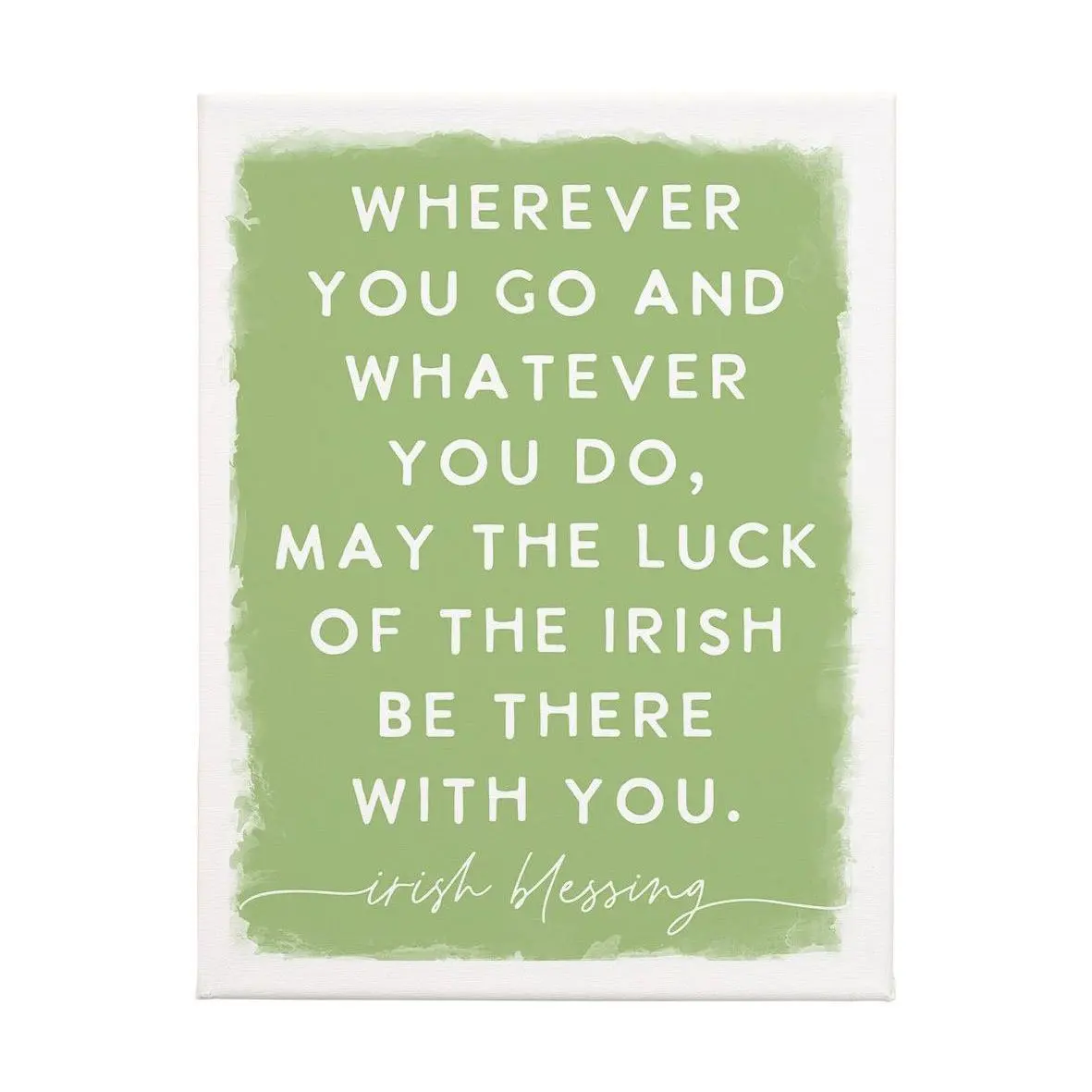 Sincere Surroundings 17" Wherever You Go GreenWrapped Canvas
