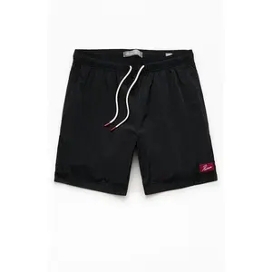 Pacsun Men's Black Salt Solid 6" Volley Swim Trunks