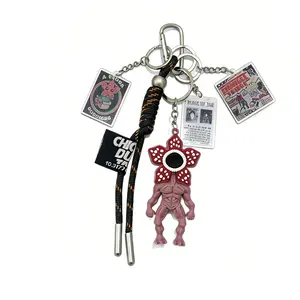 Stranger Things Keychain Pendant, Men's & Women's Car Keys Accessory, Letter Charm Jewelry Gift, Stranger Things Merchandise