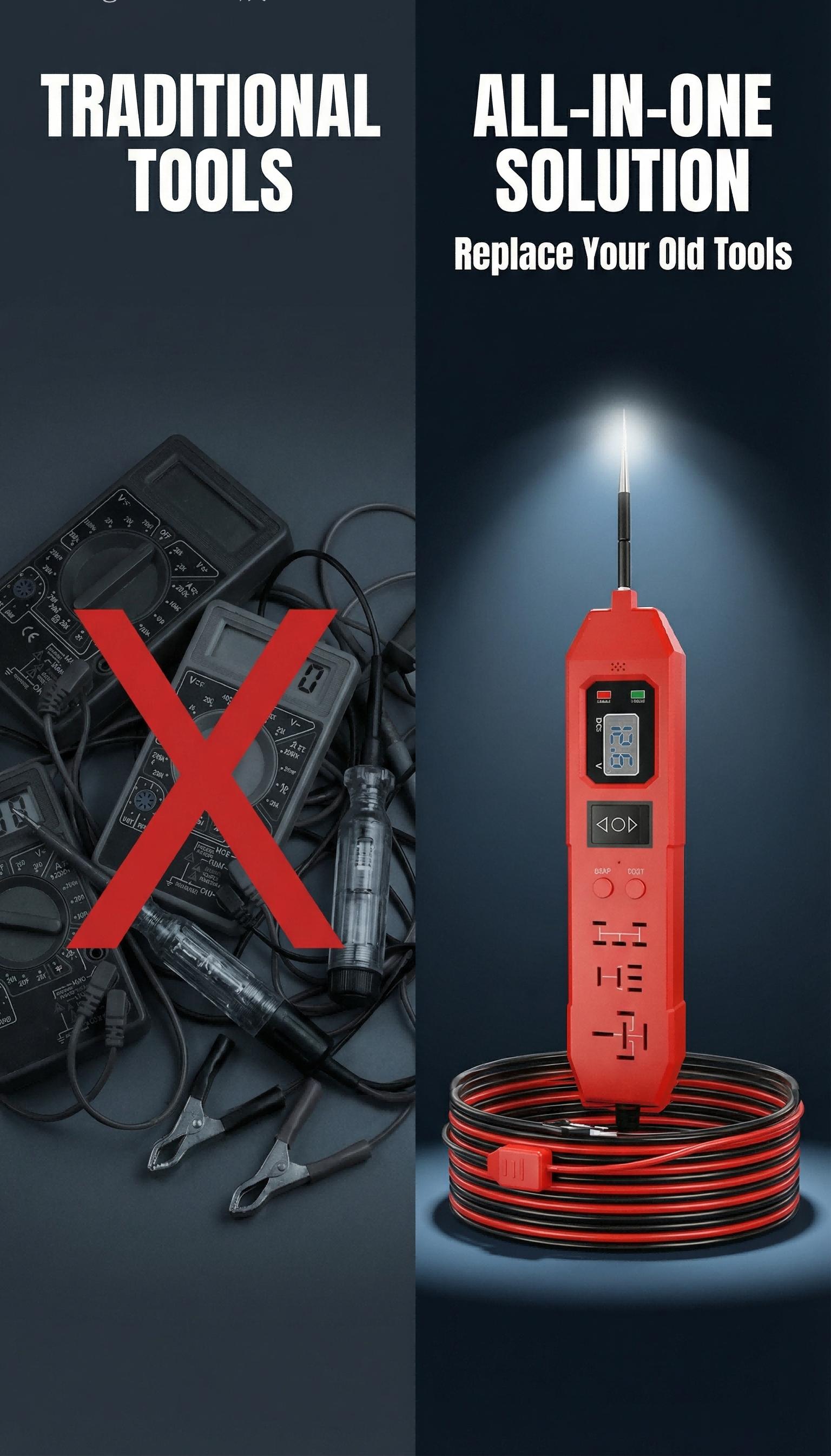 3 in 1 Power Circuit Probe Tester,3.5-36V DC Circuit Tester Automotive,Test Light,relay tester , Fuse & Voltage Tester,Automotive Short Circuit Breake Finder Electrical Tools