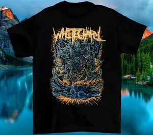 WHITECHAPEL New Type System 100% Cotton Black All Size Gift Shirt AG617