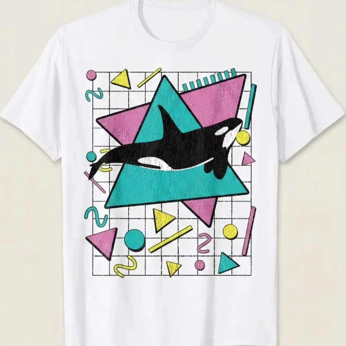 Orca Killer Whale Vintage 90s Retro 1990s Aesthetic Vibes T-Shirt