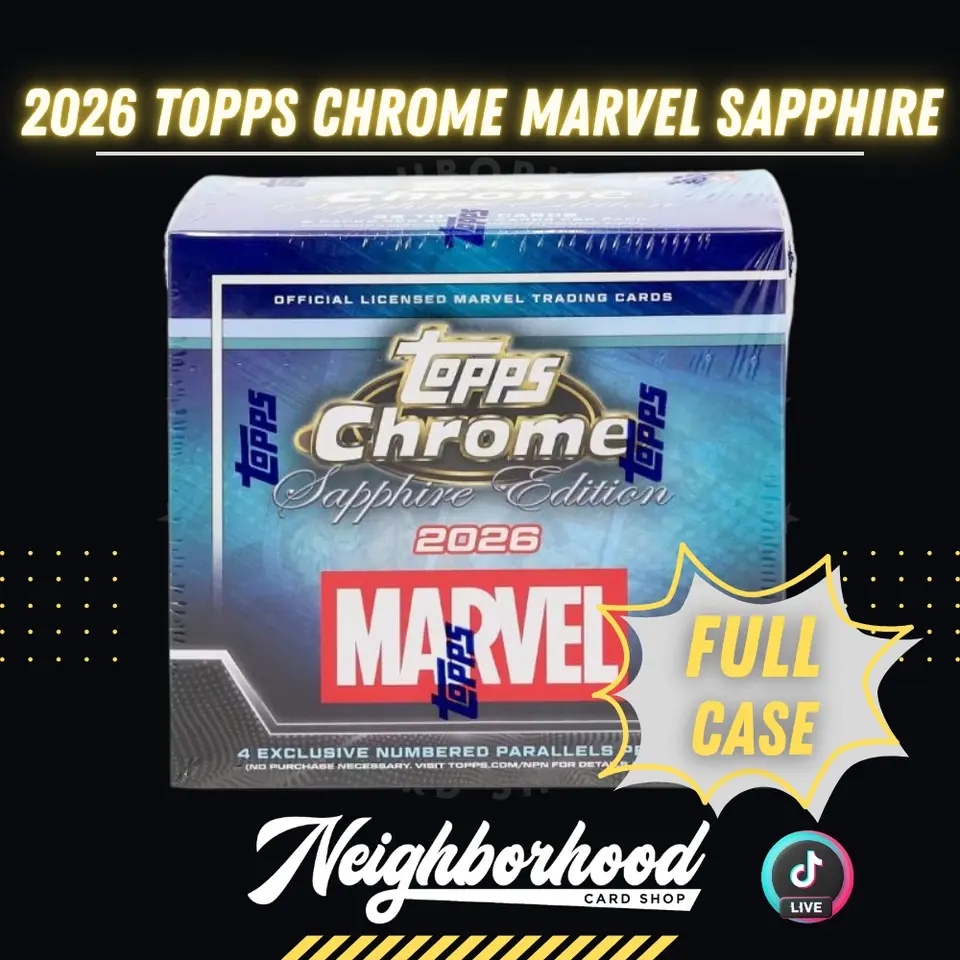 BREAK 367 - 2026 Topps Chrome Marvel Sapphire - FULL CASE - 10 BOXES
