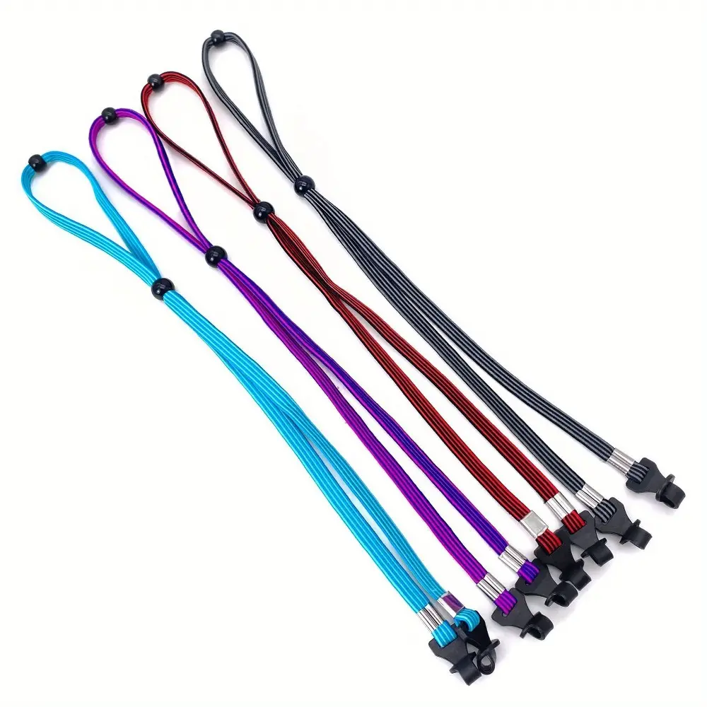 4-Pieces Unisex Fit Eyeglass Holders with Adjustable Non-Slip Locking Clamp, Ergonomic Slip Clip Loop for Swimming Sports & Outdoor Protective Gear