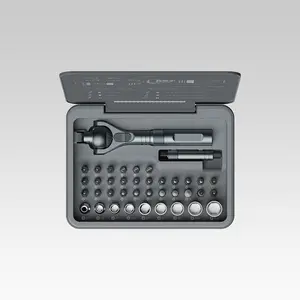 ATuMan Ratchet Screwdriver Set with Detachable Handle 40 in 1, 180° Ratchet Head, 45-Tooth Mechanism, Magnetic Tool Kit with Case for Computer, Electronics Repair, Ideal for Home, DIY, and Maintenance Torx