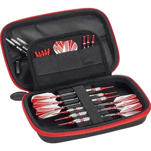 212 MAIN Casemaster Sentinel Dart Case - Red, Extra Wide, Perfect Fit, Molded Shell, Tactech Foam, Max Protection for 6 Darts