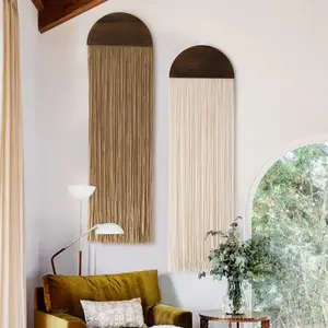 Macrame Wall Hanging Boho Wall Decor Macrame Art Wedding Macrame Backdrop 13.7" W x 51" L