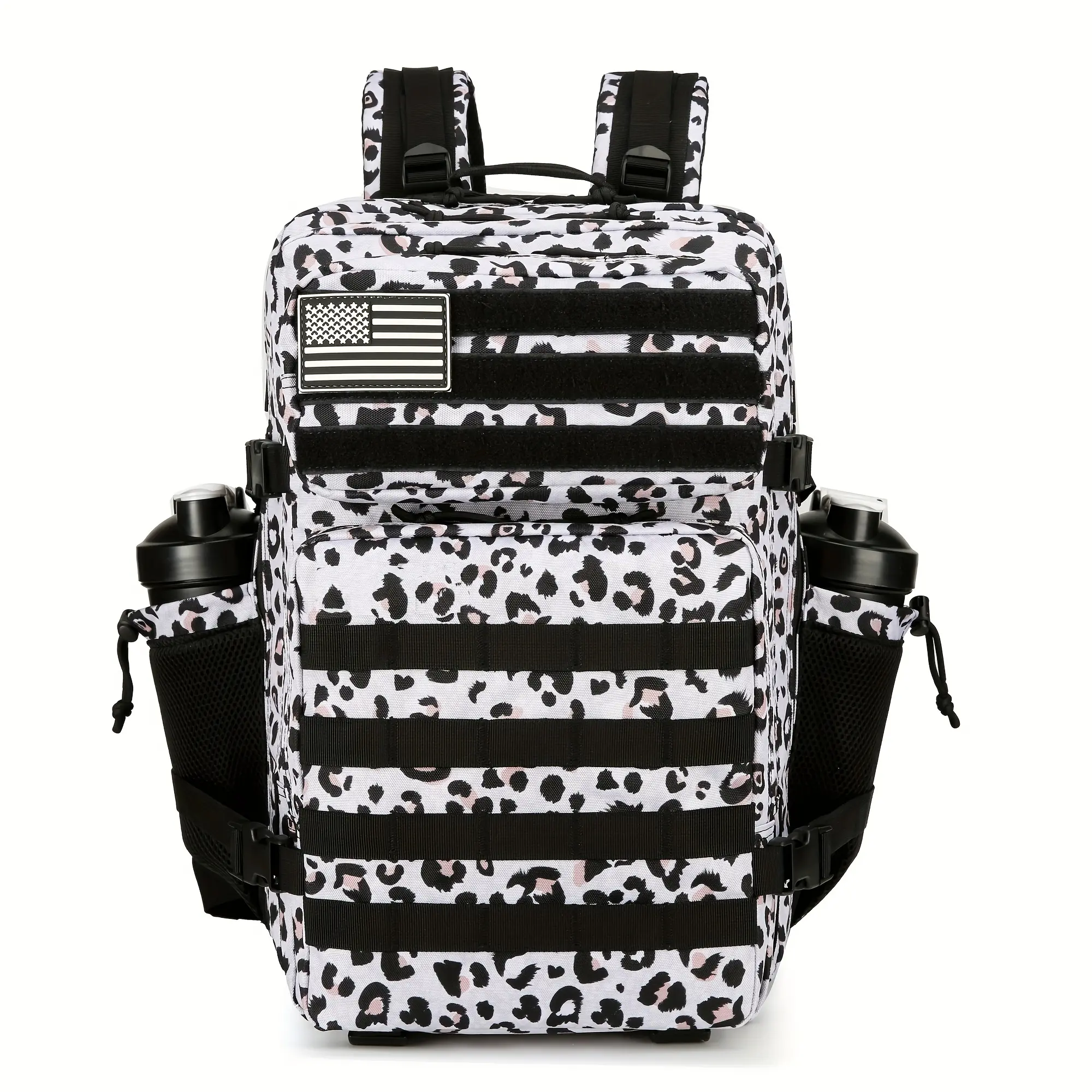 1 backpack, 11.89 gallon men's mountaineering backpack, women's, Molle backpack, camping fishing travel backpack