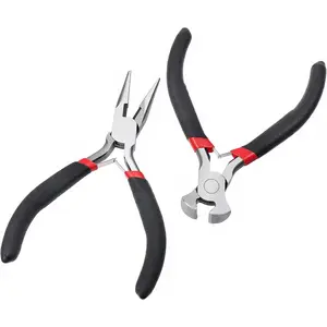 Zipper Repair Kit, End  Pliers and Mini  Nose Pliers, Zipper Repair Tool, Hand Fix Zippers Tool, 2 count