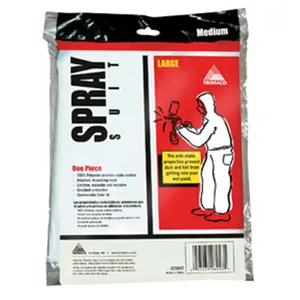 SuperTuff 212 MAIN Medium Nylon Spray Suit - Paint Spraying Tool, Lightweight Anti-Static Sports Collectibles Accessory