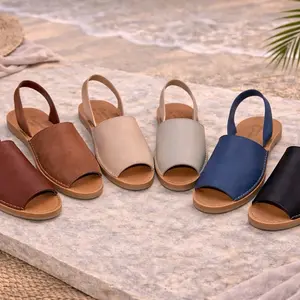 Riviera Artesanal Collection Handmade Leather Sandals Crafted in Mexico in Assorted Colors for Comfort and Style