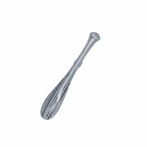 Canoe Paddle Lapel Pin - Silver Finish with Classic Design and Traditional Shape