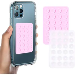 Suction Phone Case Mount, 2 count  Phone Suction Grip Compatible with  and Android Cases, Anti-Slip Hands-Free Mobile Accessory Holder, Sticky Phone Grip for  Videos and Selfies