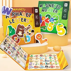 Magnetic Learning Stickers for Kids, Alphabet & Numbers Educational Toys, Perfect Gift for Halloween & Christmas, Enhance Cognitive Skills