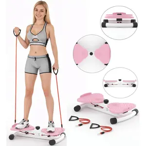 Waist Twister Machine Exercise, Ab Twist Board with 300 lbs Weight Capacity, Home Gym Equipment for Women Men