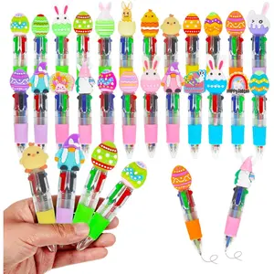 30 count Easter Multicolor Pens in  4-in-1 Cute Fun Pens Bulk Easter Eggs  Chicken Shape Ballpoint Pen for Holiday Gifts (Easter Day)