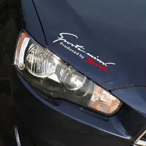 Sports car headlight stickers, reflective hood and window decorations, sporty thinking, car stickers