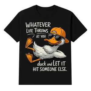 Funny Duck Meme T-Shirt – Cool Graphic Tee With Humorous Quote |     Trendy Streetwear Top For Men & Women |     Summer Outfit Idea & Gift