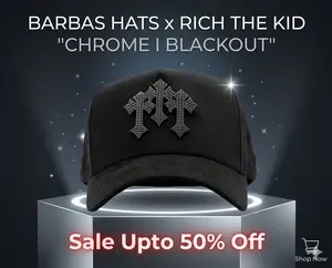 Rich The Kid “Chrome Blackout” Cap – Barbas Streetwear Trucker Hat