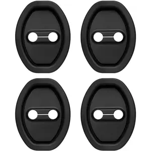 4PCS Upgraded Car Door Latch Guard Cover,Silicone Car Door Lock Cover for Car Door Protector and Noise Reduction,Universal Automotive Exterior Accessories (4 PCS) door latch lock cover